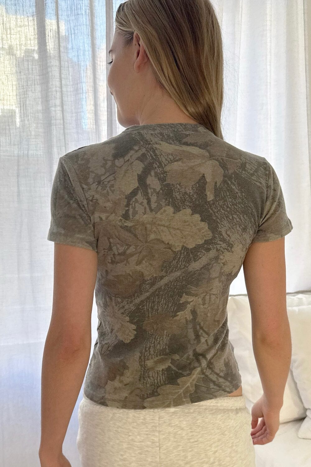 Haut de camouflage Jasmine | Camouflage Leaves / XS/S