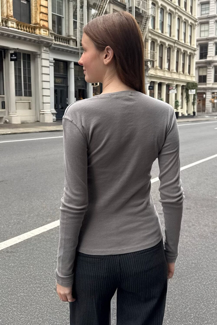 Haut Ainsley | Light Charcoal Grey / XS/S