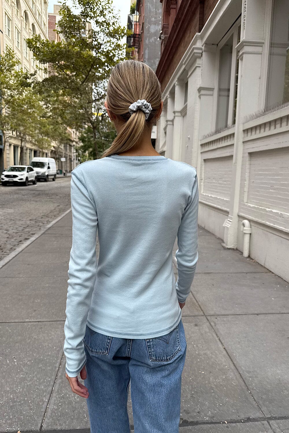 Haut Ainsley | Light Heather Blue / XS/S