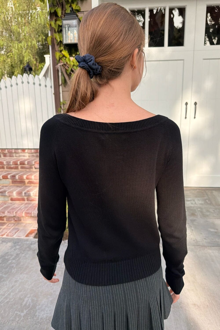 Tania V-Neck Sweater | Black / XS/S
