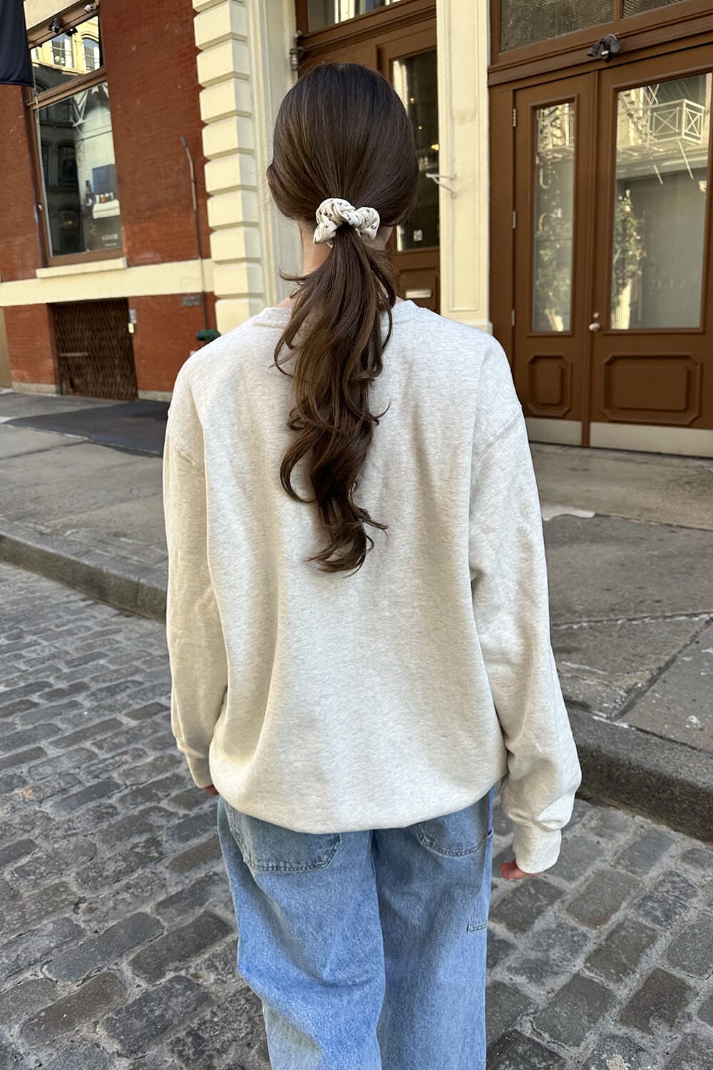 Sweat-shirt Erica | Silver Grey / Oversized Fit