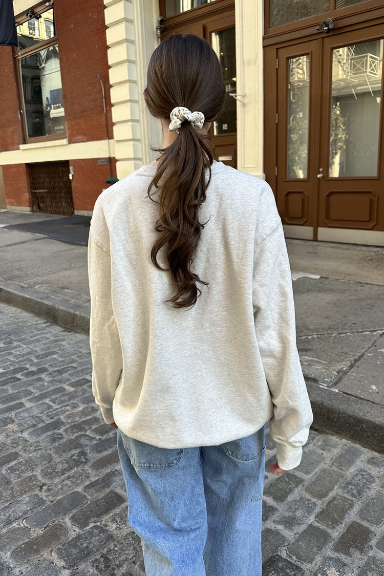 Sweat-shirt Erica | Silver Grey / Oversized Fit