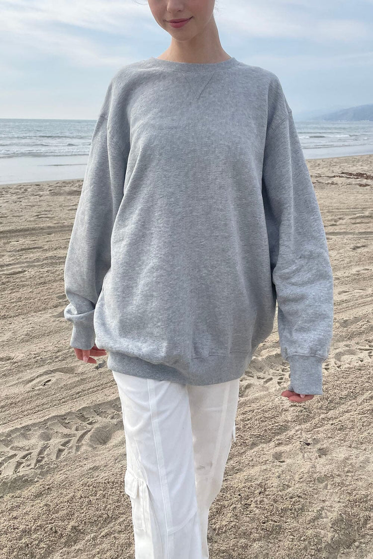 Sweat-shirt Erica | Heather Grey / Oversized Fit