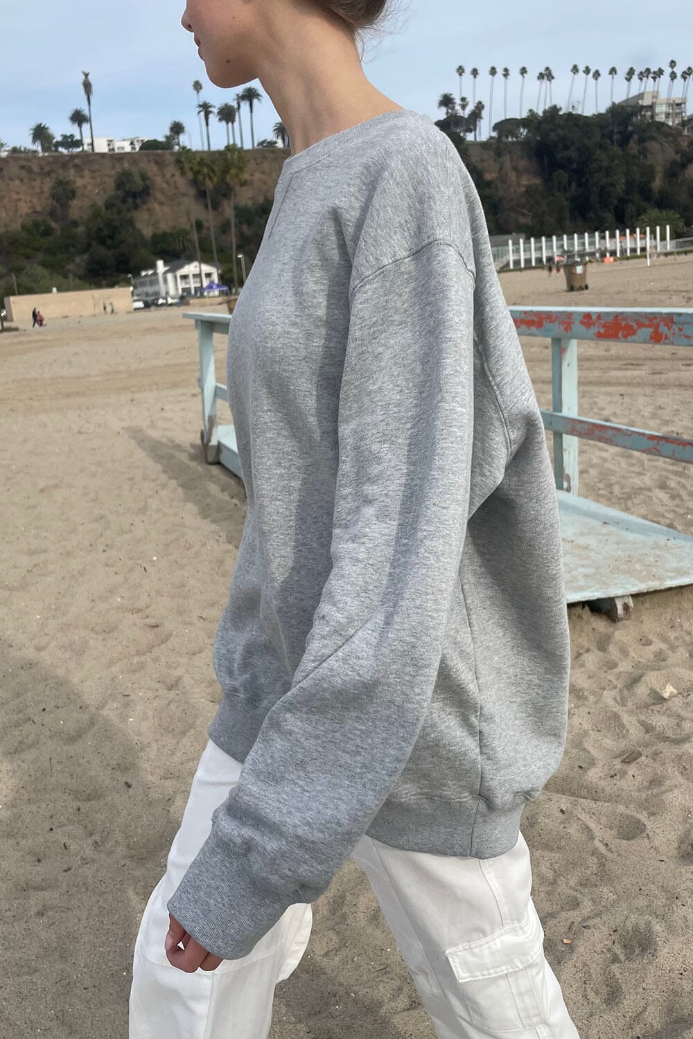 Sweat-shirt Erica | Heather Grey / Oversized Fit