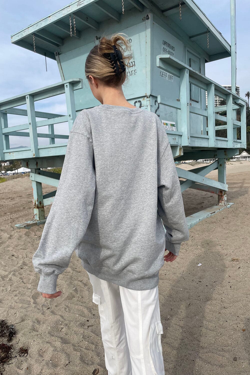 Sweat-shirt Erica | Heather Grey / Oversized Fit