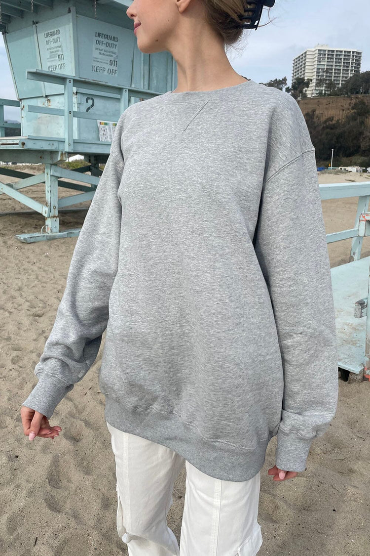 Sweat-shirt Erica | Heather Grey / Oversized Fit
