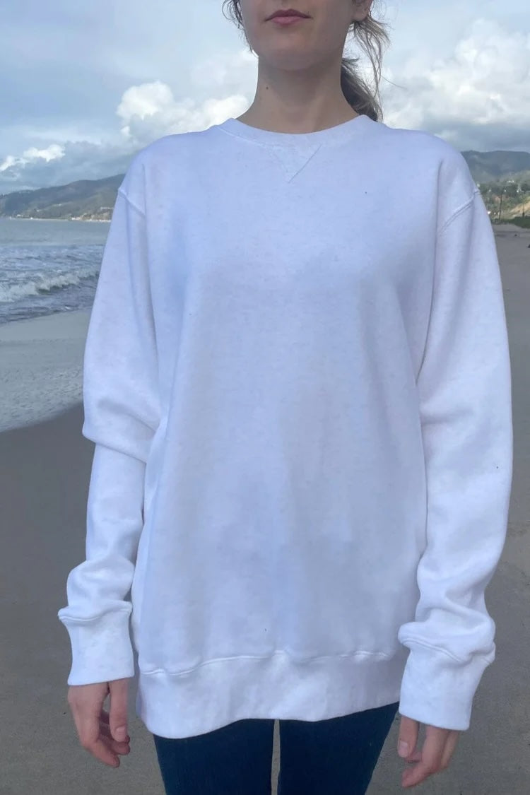 Erica Oversized Sweatshirt | Silver Grey / Oversized Fit