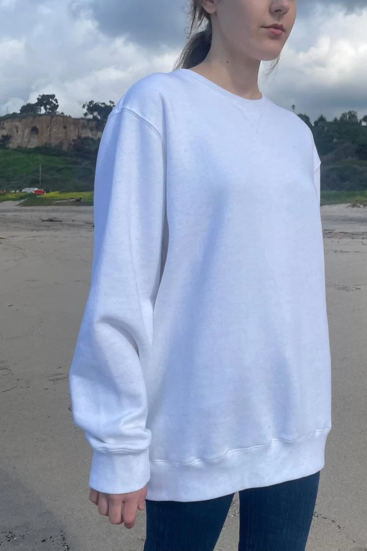 Erica Oversized Sweatshirt | Silver Grey / Oversized Fit