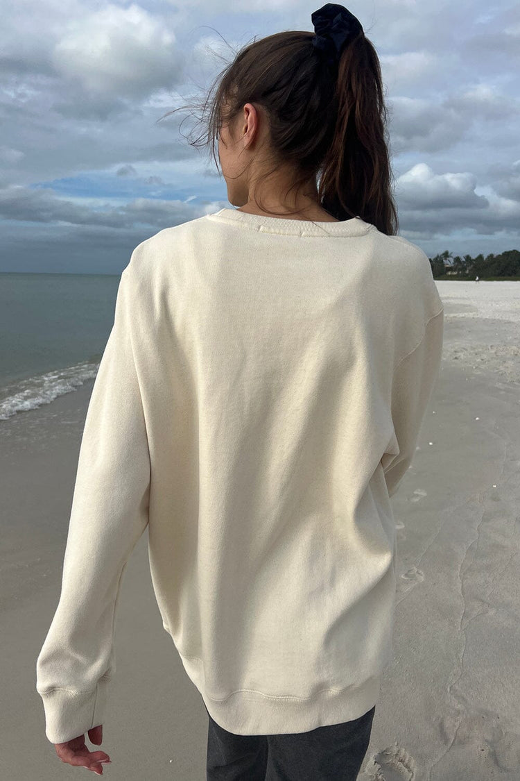 Erica Sweatshirt | Ivory / Oversized Fit