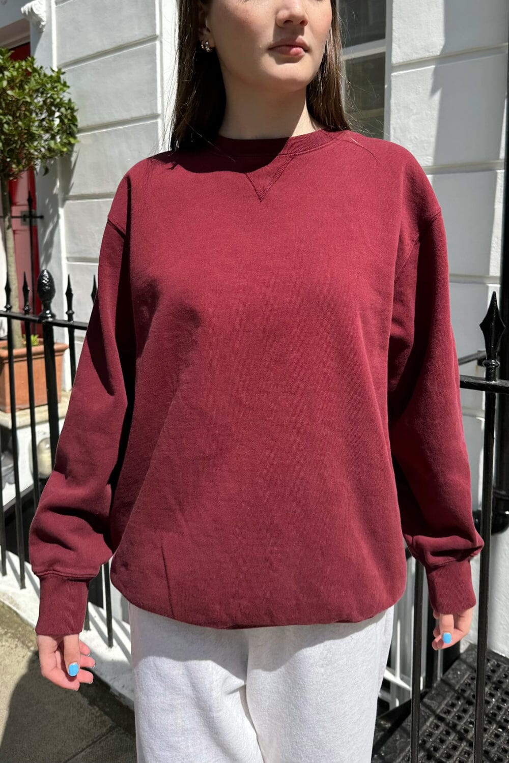 Erica Sweatshirt | Burgundy / Oversized Fit