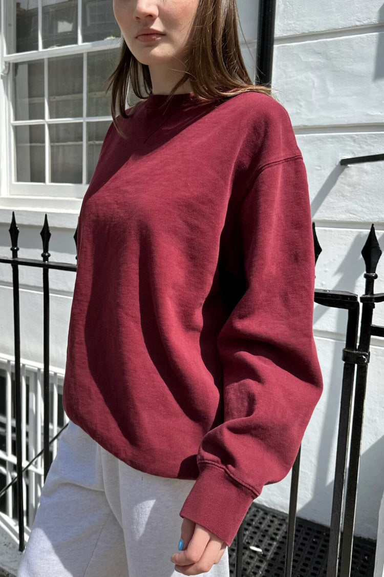 Erica Sweatshirt | Burgundy / Oversized Fit