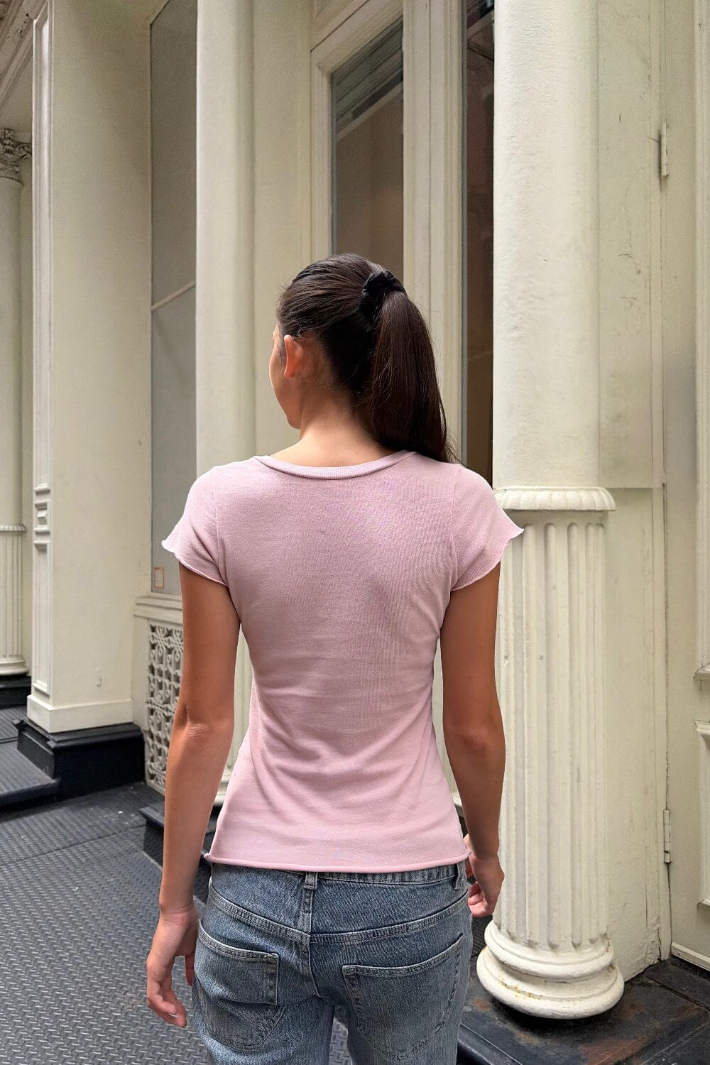 Ava Beverly Hills Top | Peach / XS/S