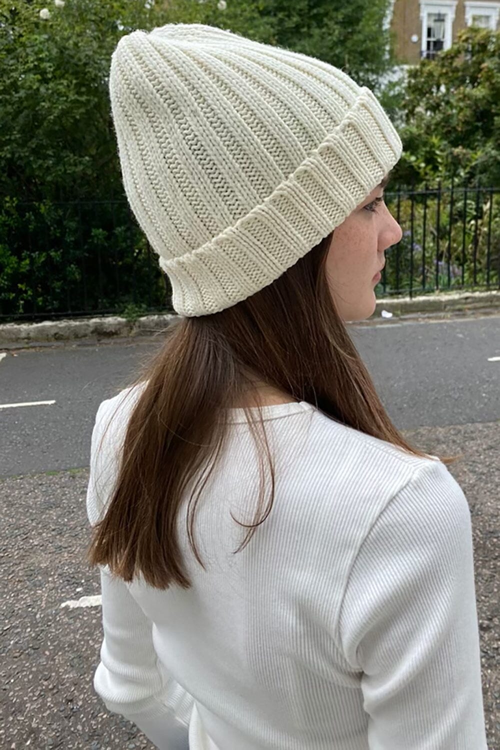 Bonnet en tricot | Ivory
