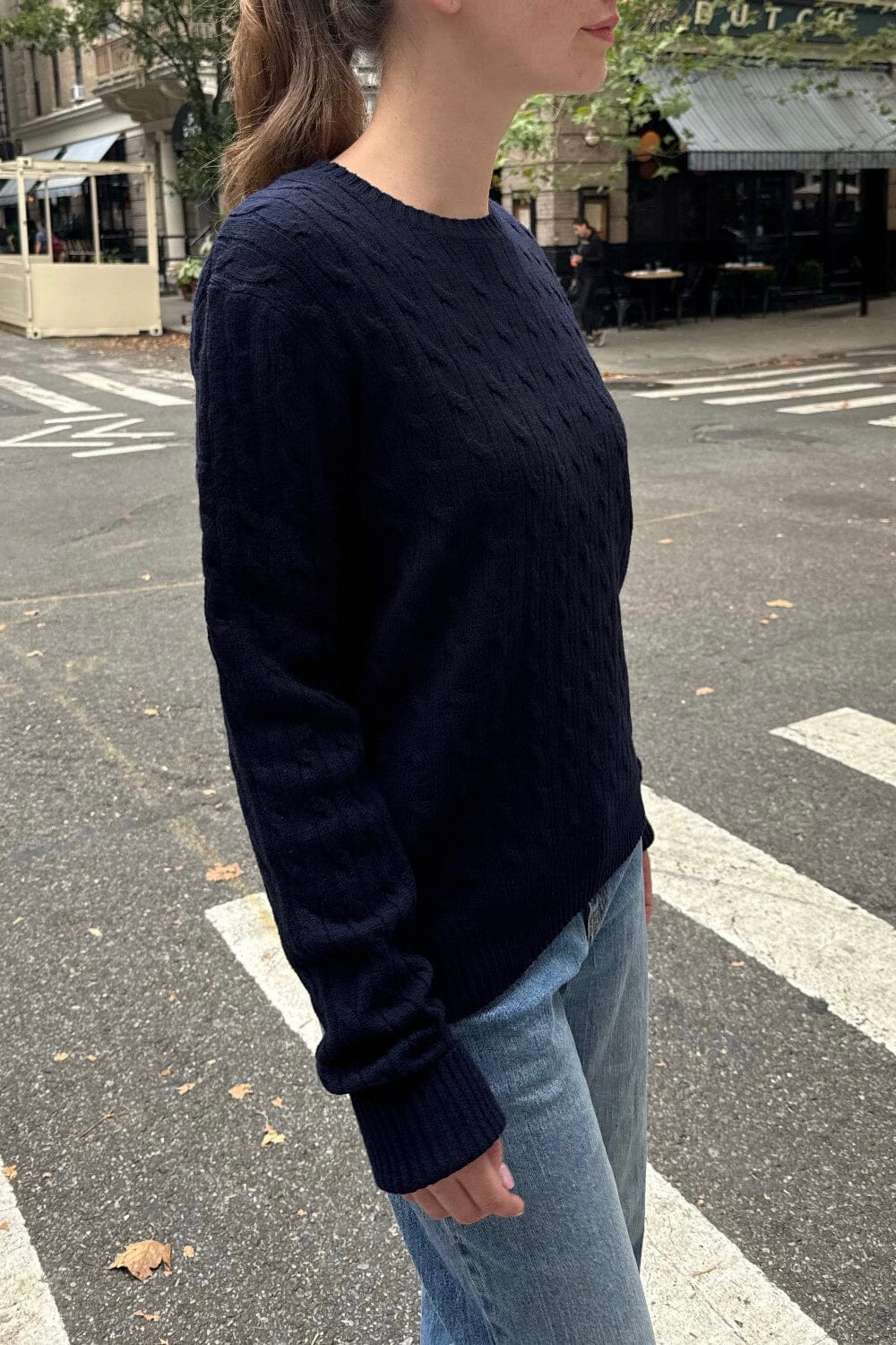 Martha Thick Sweater | Navy Blue / XS/S