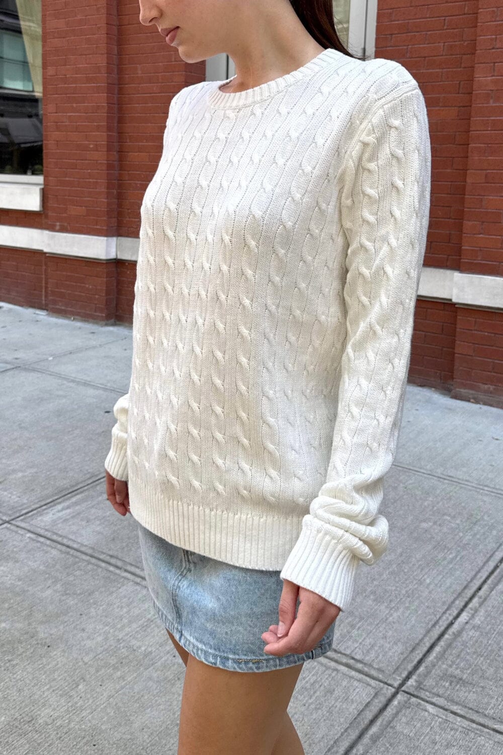 Martha Sweater | White / S/M