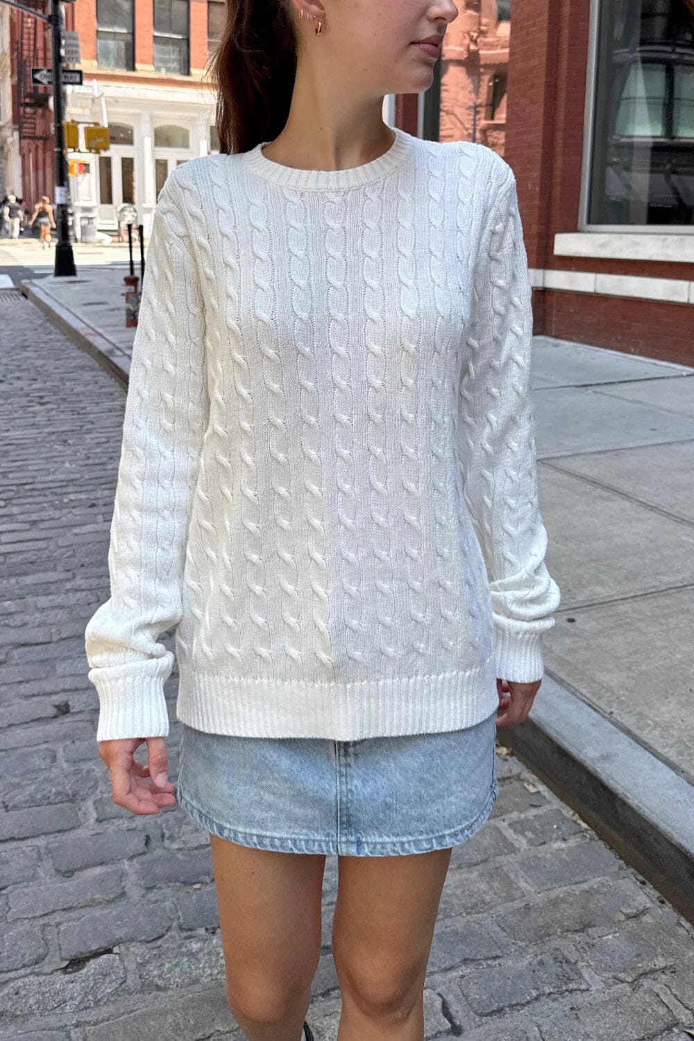 Martha Sweater | White / S/M