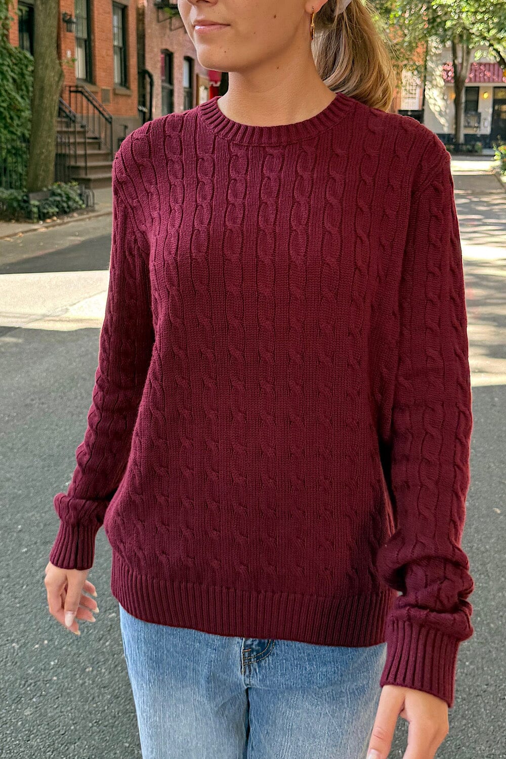 Martha Sweater | Burgundy / S/M