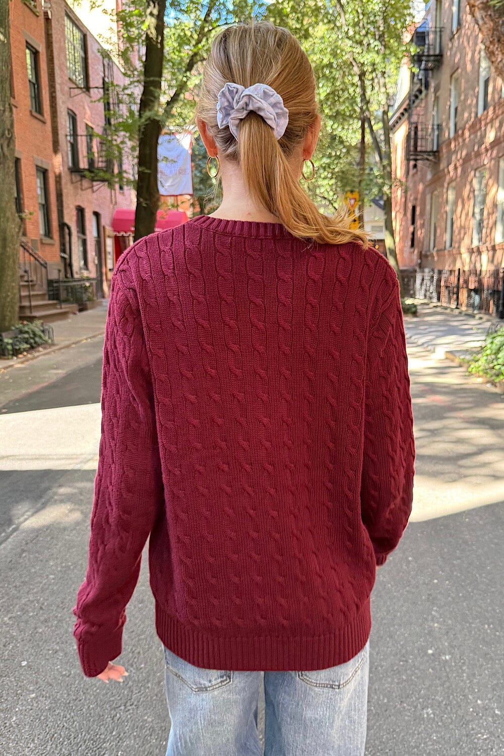 Martha Sweater | Burgundy / S/M