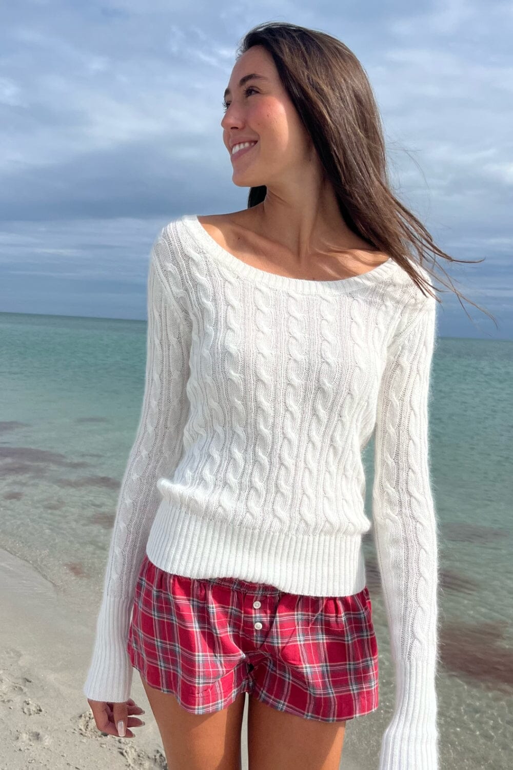 Alina Sweater | White / XS/S