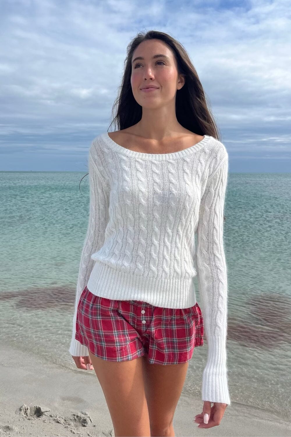 Alina Sweater | White / XS/S