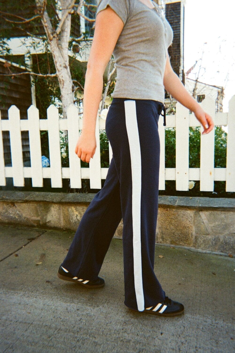 Hilary Striped Yoga Pants | Navy Blue / XS/S