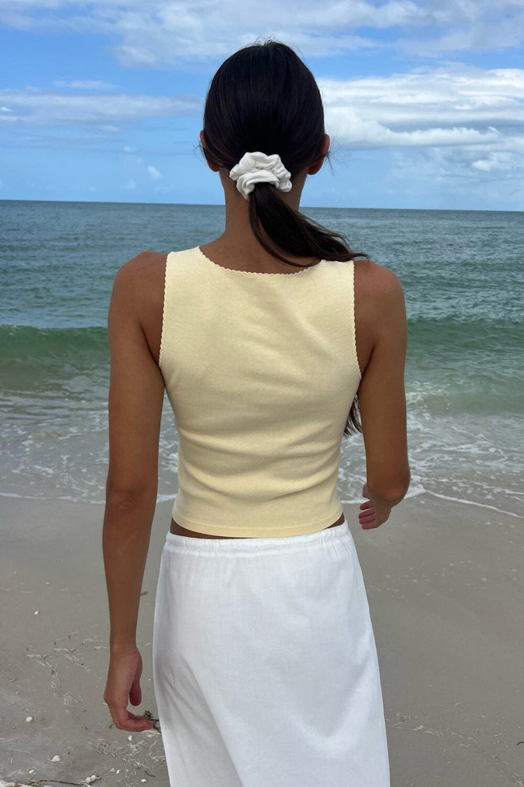 Vicki Tank | Pastel Yellow / XS/S