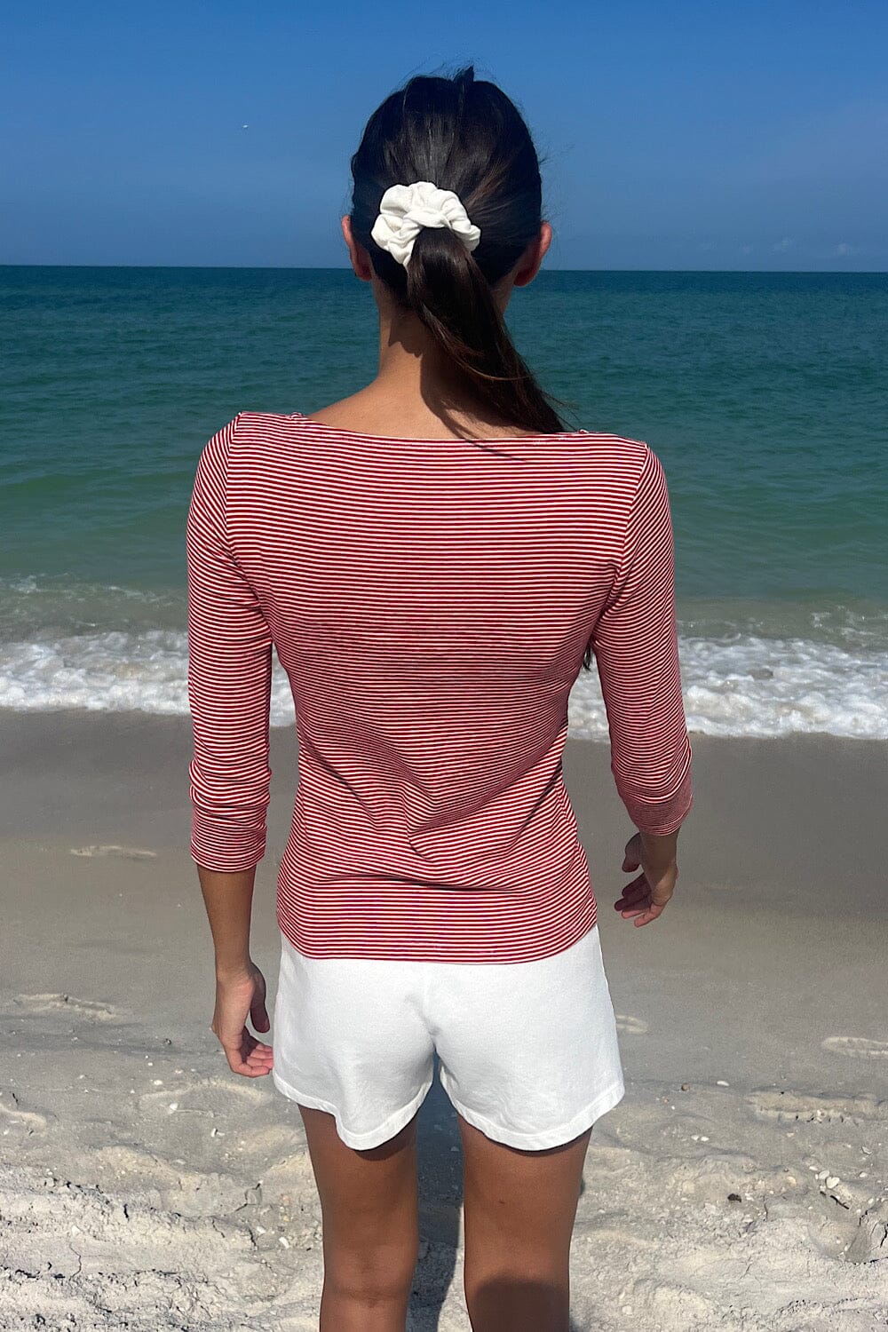 Jennie Top | Red and White Stripes / XS