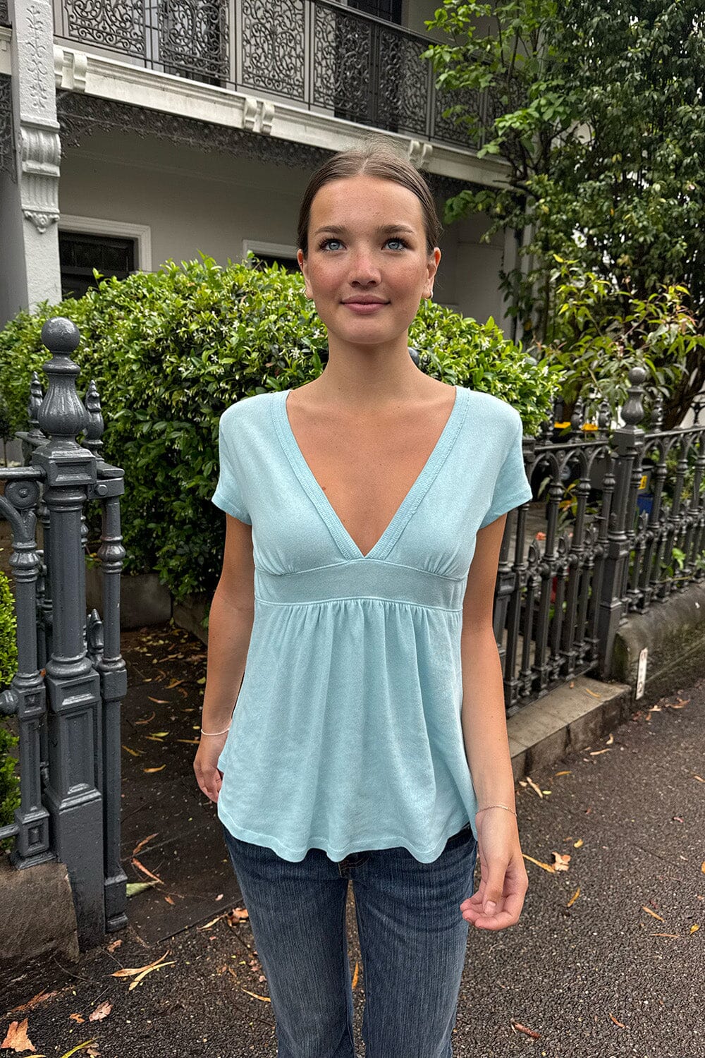 Naia Top | Turquoise / XS/S