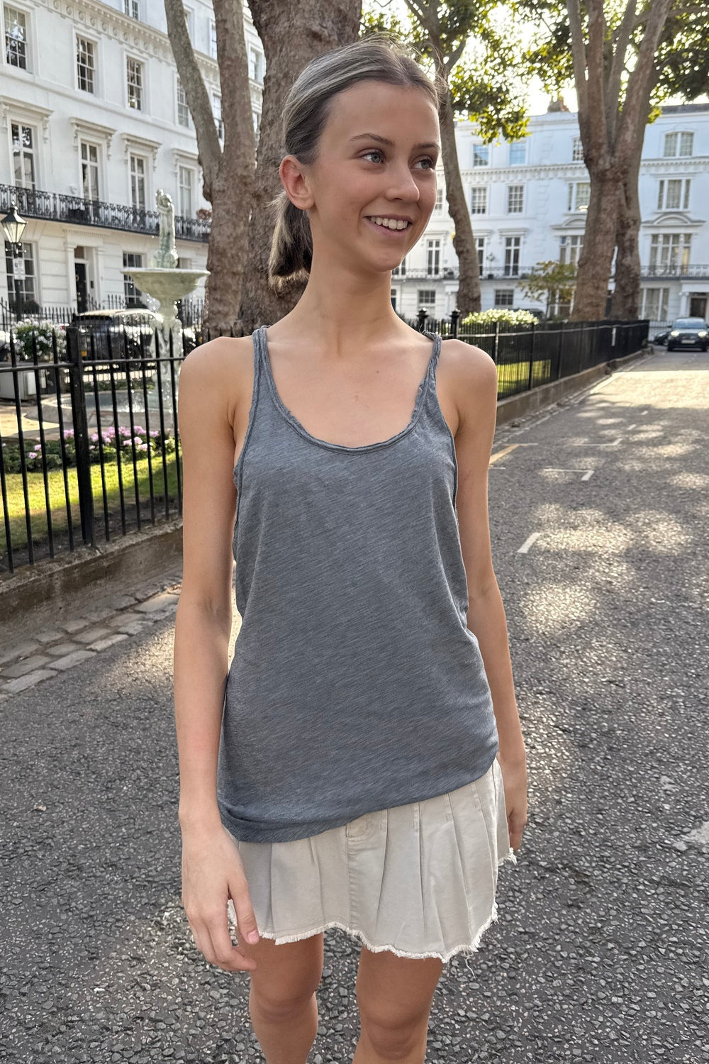 Roisin Tank | Grey Marl / XS/S