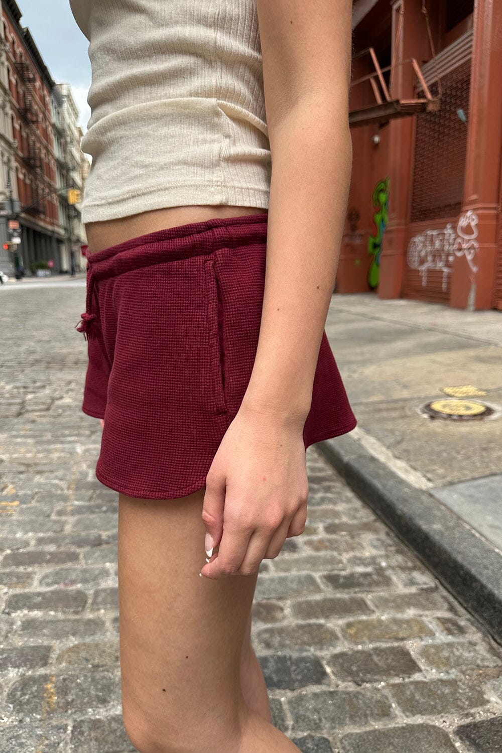 Summer Thermal Shorts | Maroon / XS