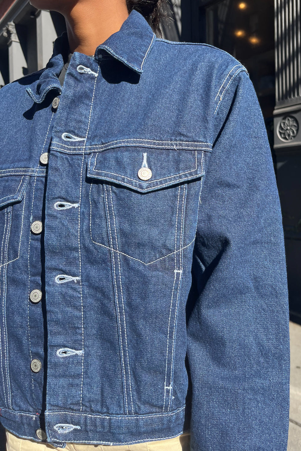 Kaylee Dark Wash Denim Jacket | Dark Denim / S
