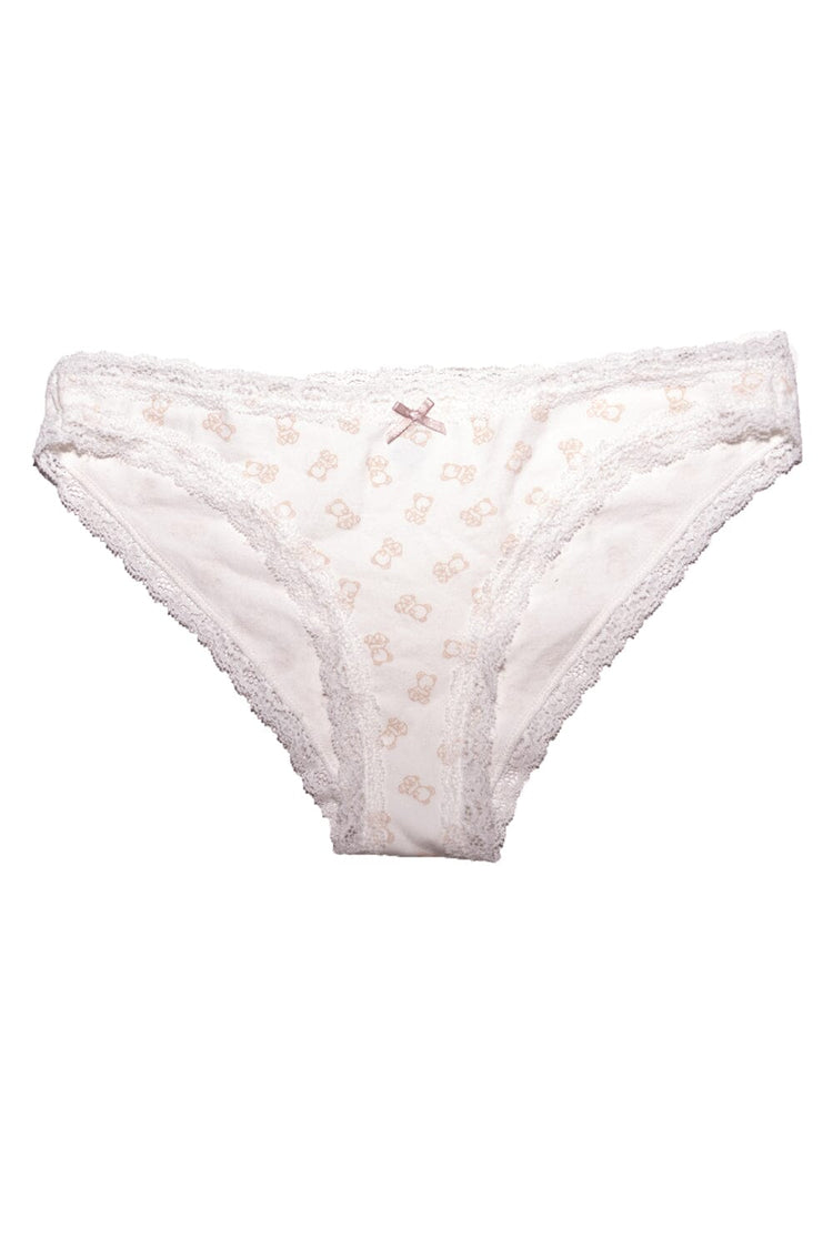 Teddy Bear Lace Underwear | Teddy Bear Brown / XS/S