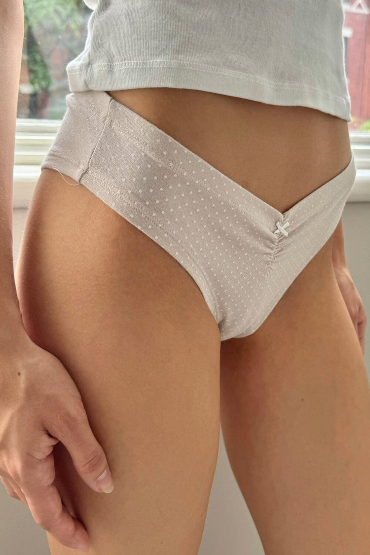 Sous-vêtements (Ne pas activer) OK | Mauve and White Polka Dots / XS/S