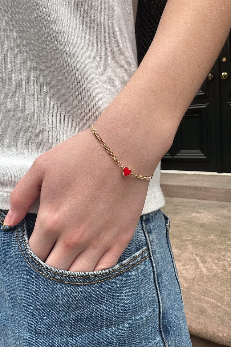 Heart Bracelet | Gold