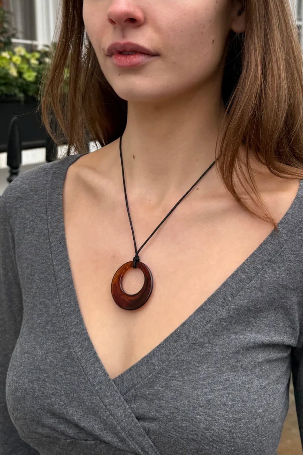 Rope Necklace | Dark Tortoise