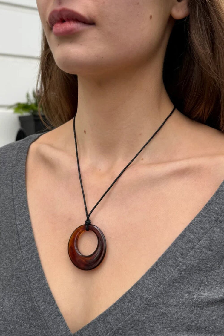 Rope Necklace | Dark Tortoise