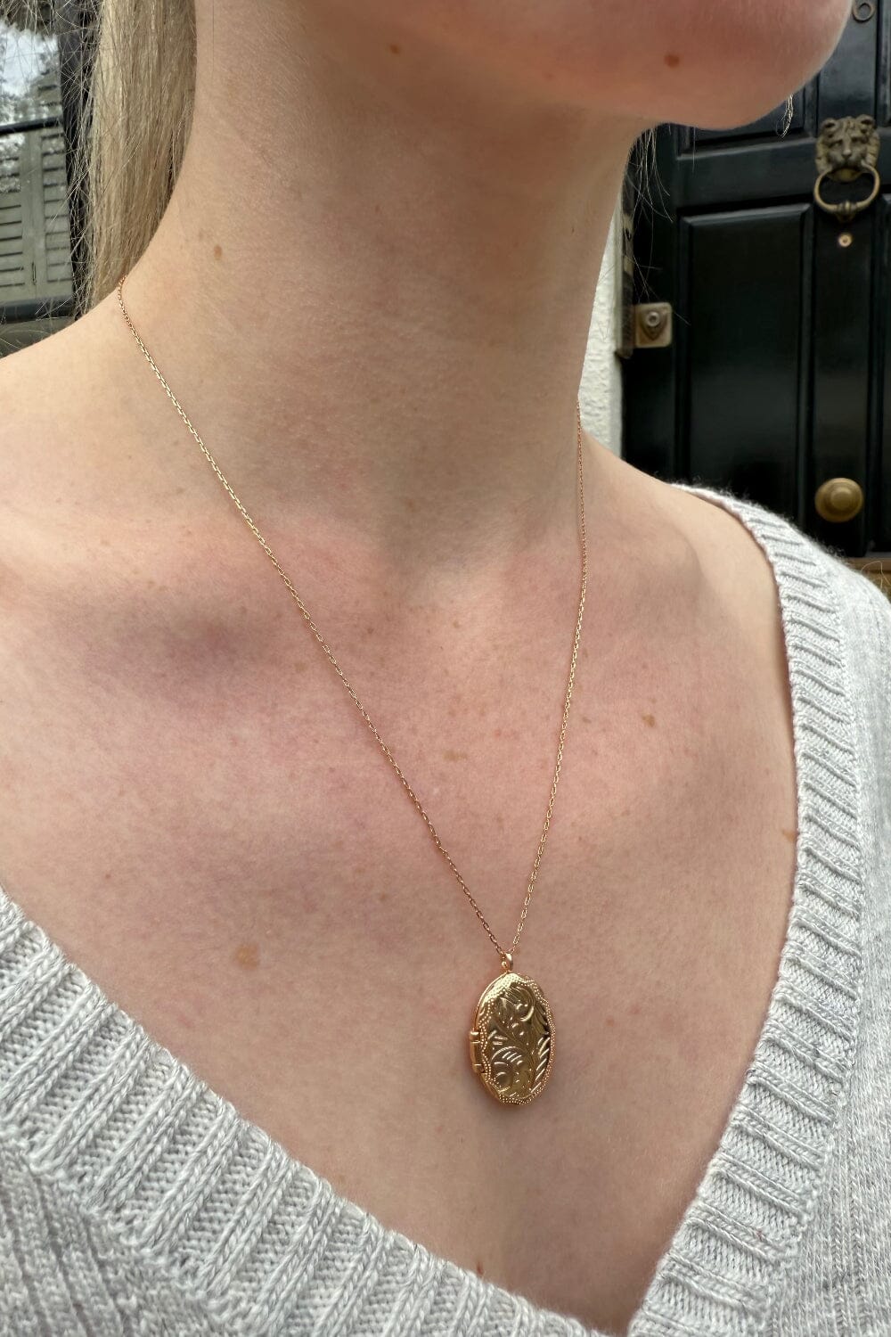 Gold Locket Necklace | Gold