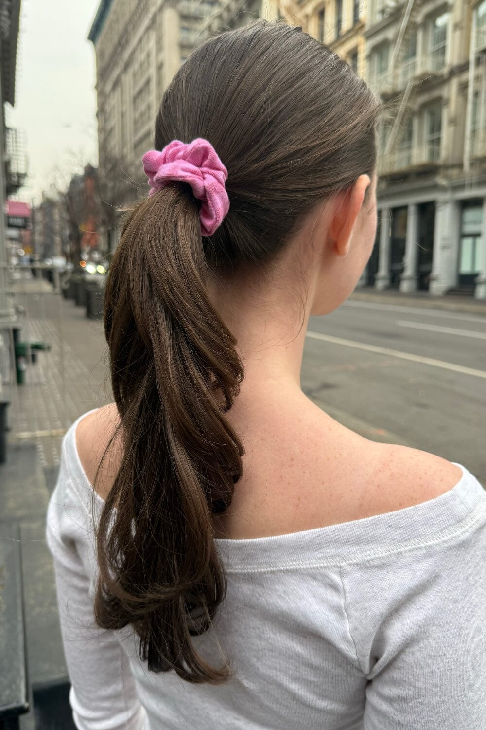 Chouchou rayé | Bubblegum Pink and Pink Stripes