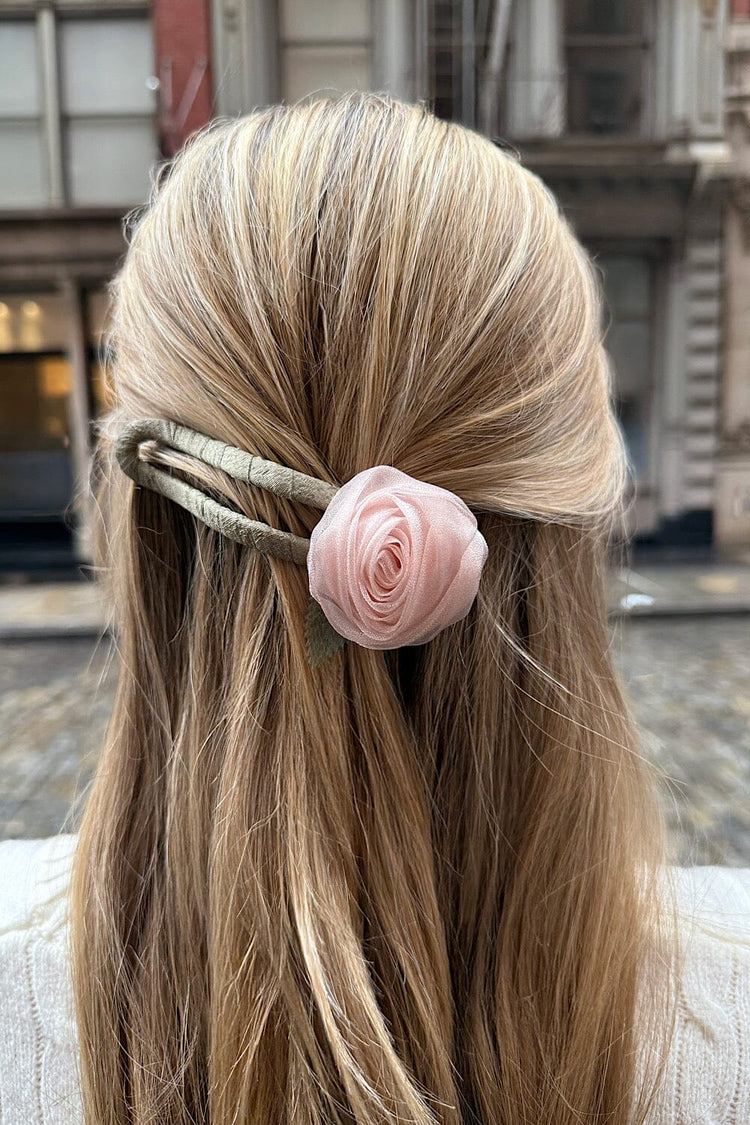 Hair Clip Rose | Light Pink