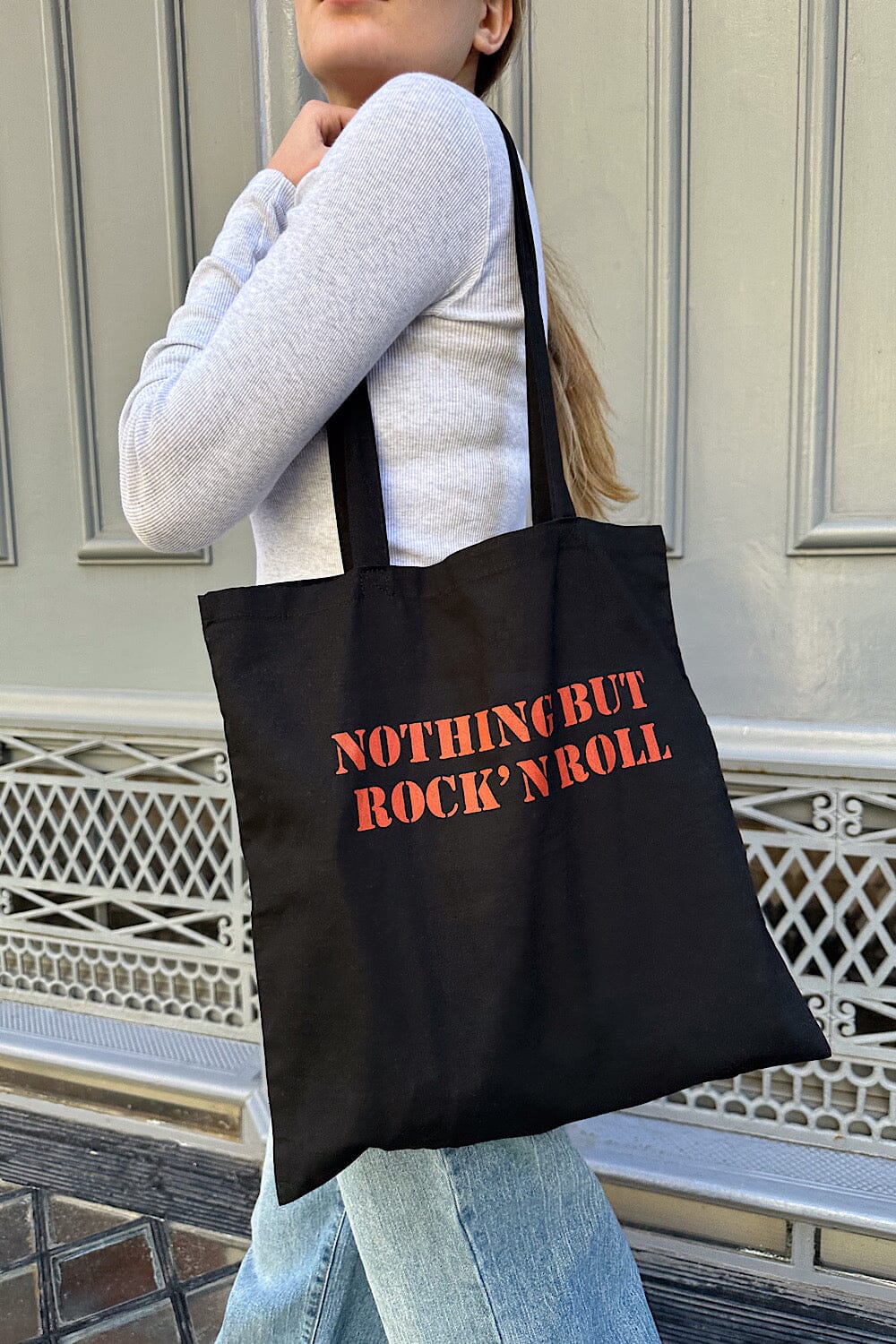 Nothing But Rock'n Roll Tote Bag | Black
