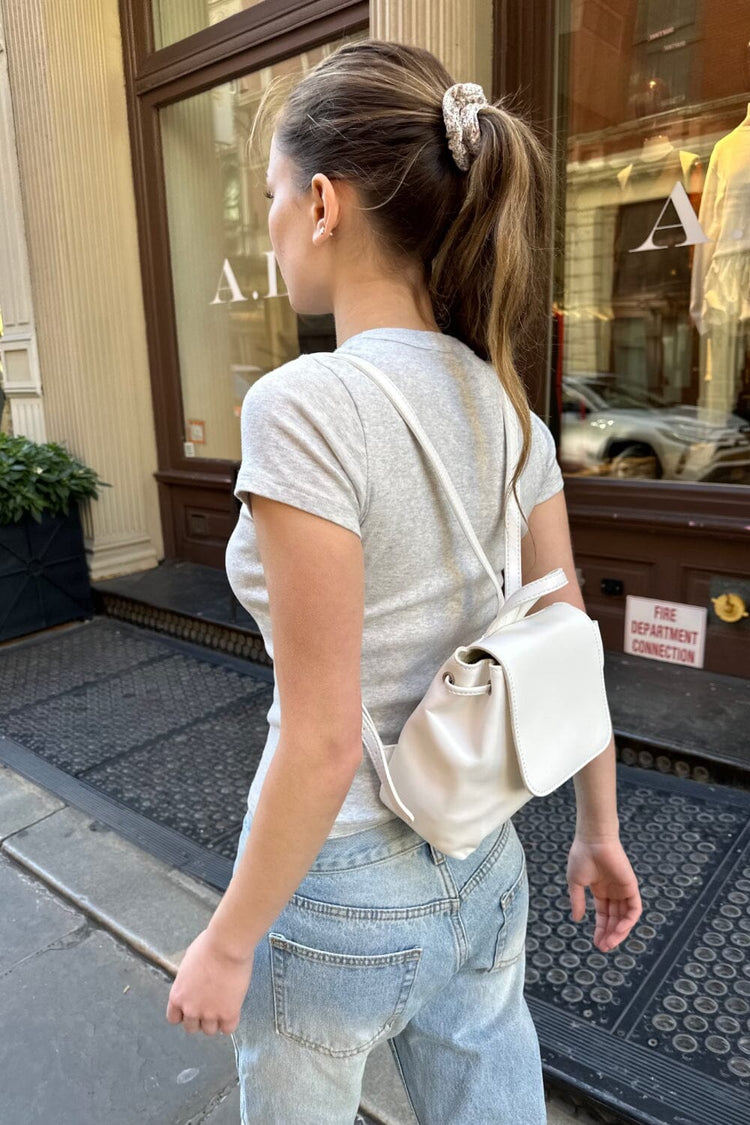 Mini Backpack | White