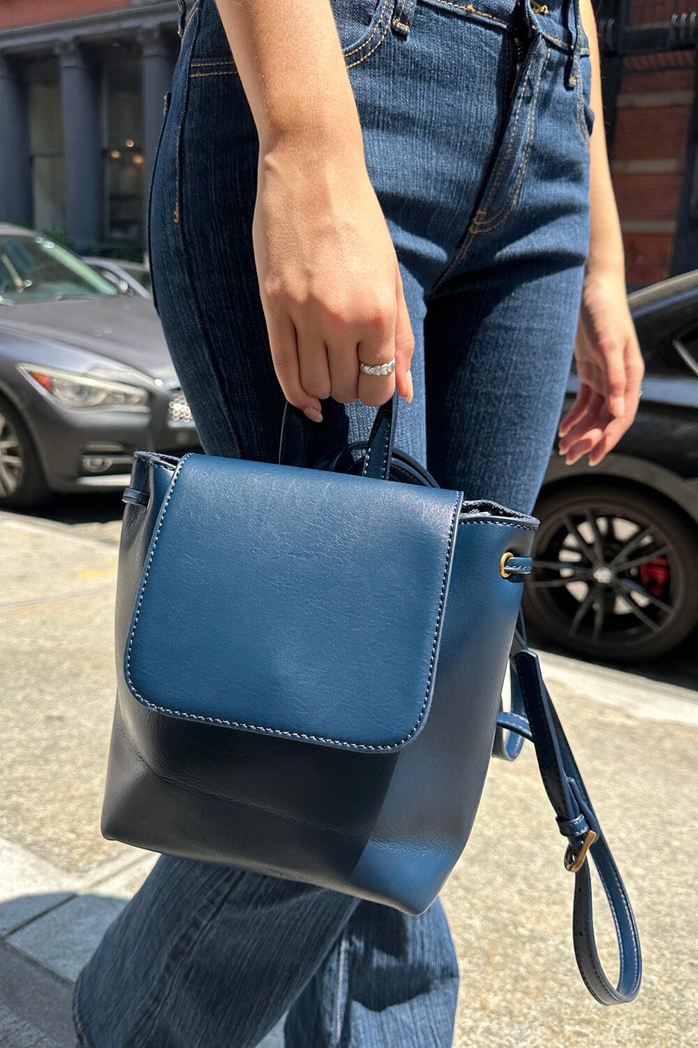 Mini Backpack | Navy Blue