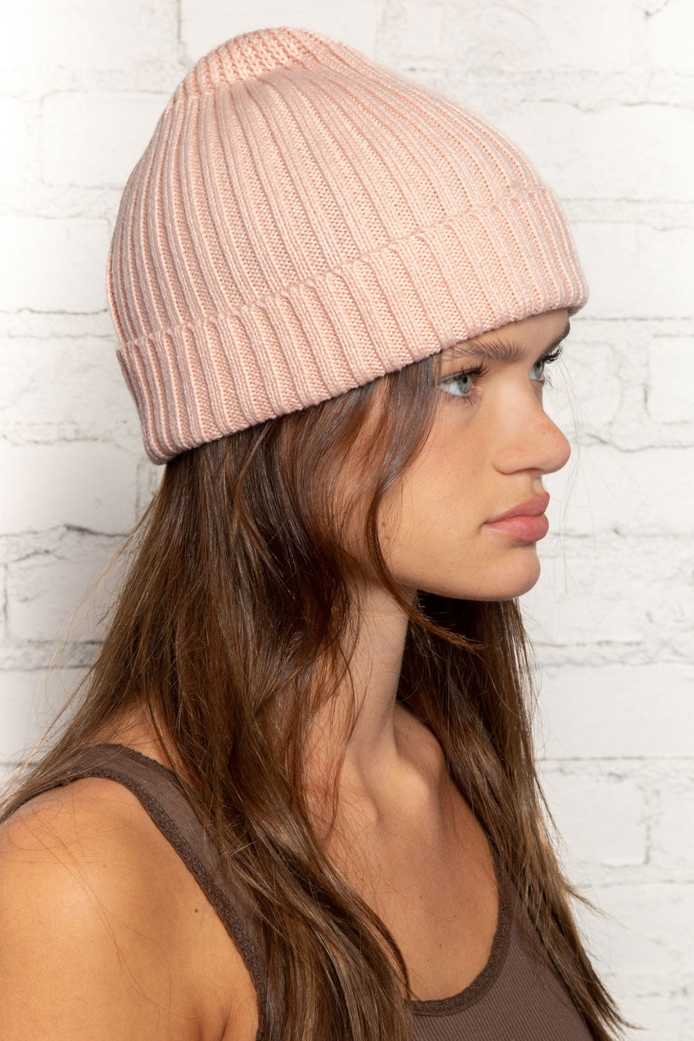 Bonnet tricoté (ne pas activer) OK | Baby Pink