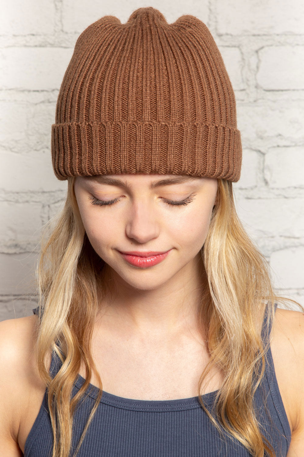 Bonnet tricoté (ne pas activer) OK | Brown