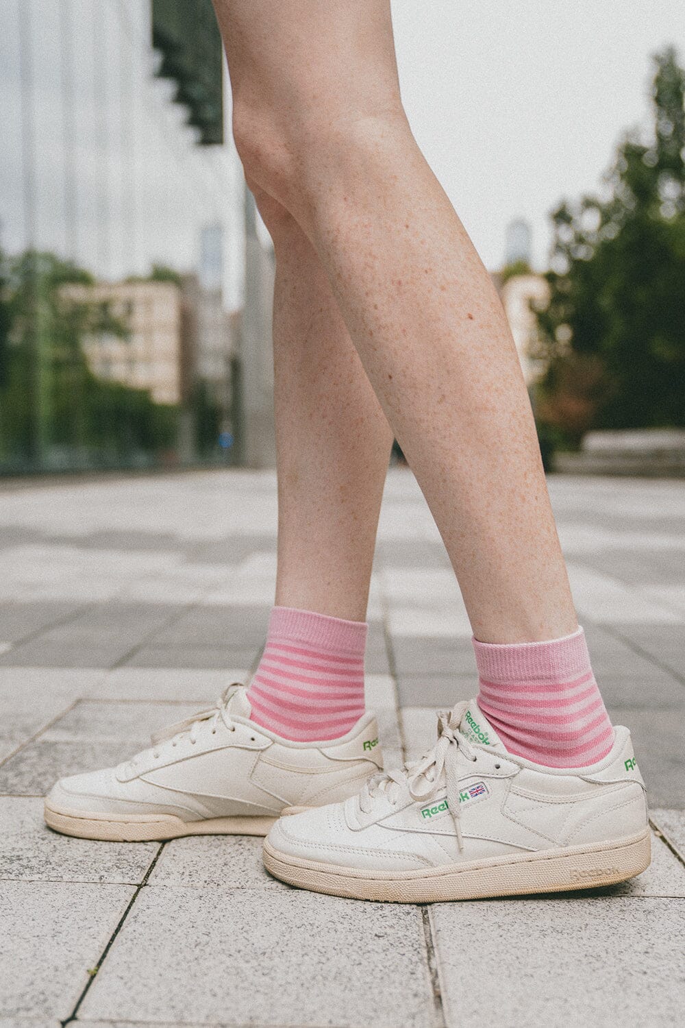 Striped Socks | Bubblegum Pink and Pink Stripes