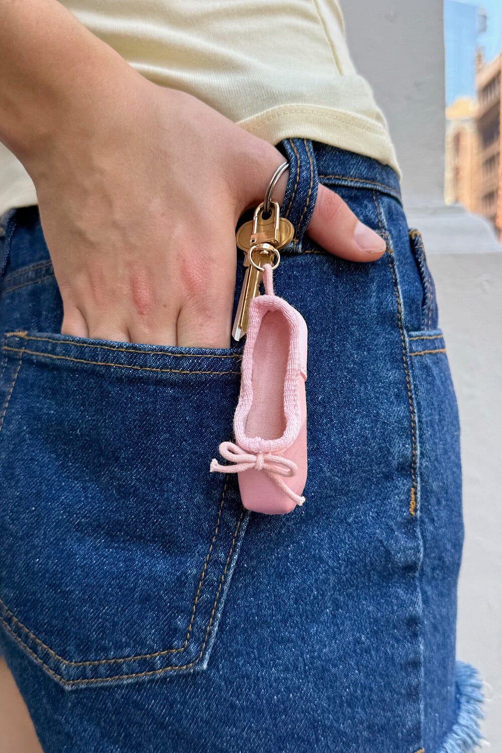 Ballet Slipper Keychain | Pink