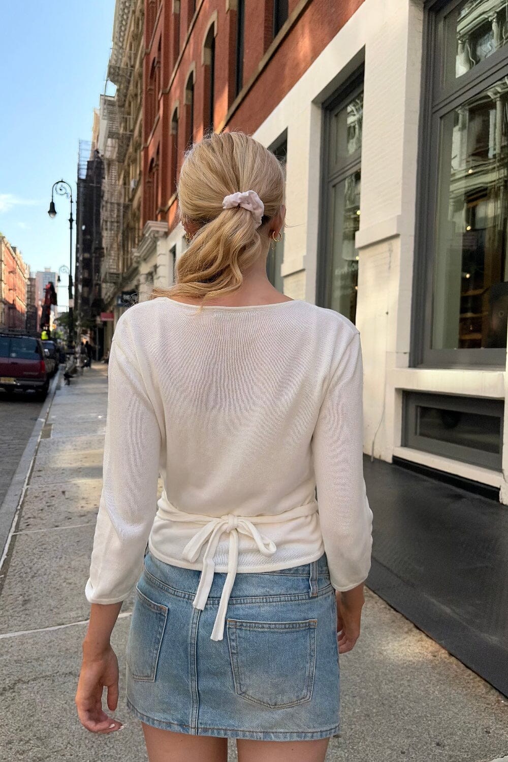 Clara Wrap Top | White / XS/S