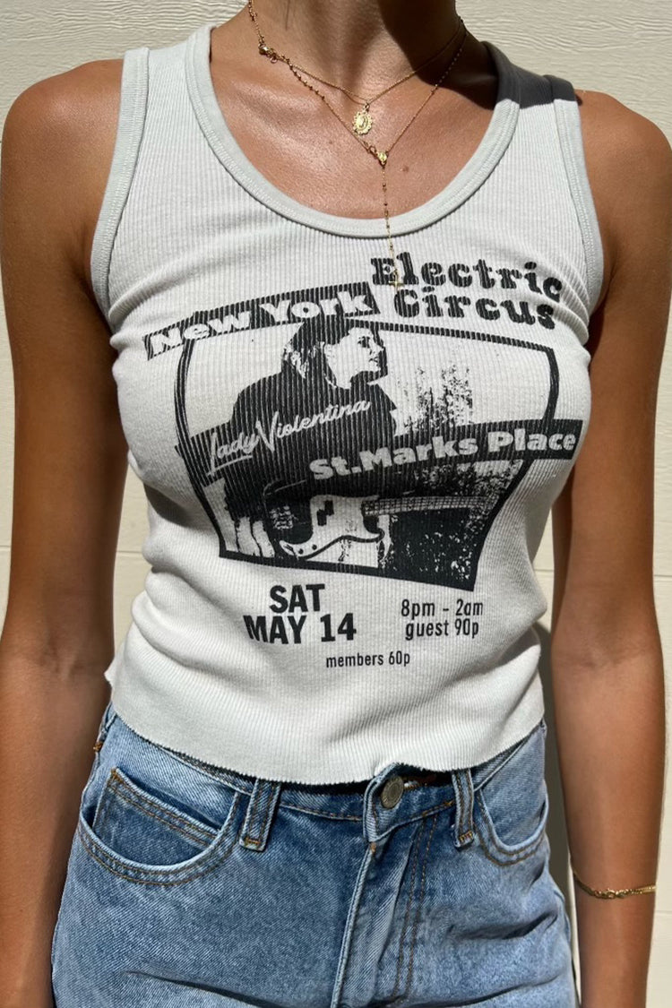 Connor Electric Circus Tank | Cropped Fit