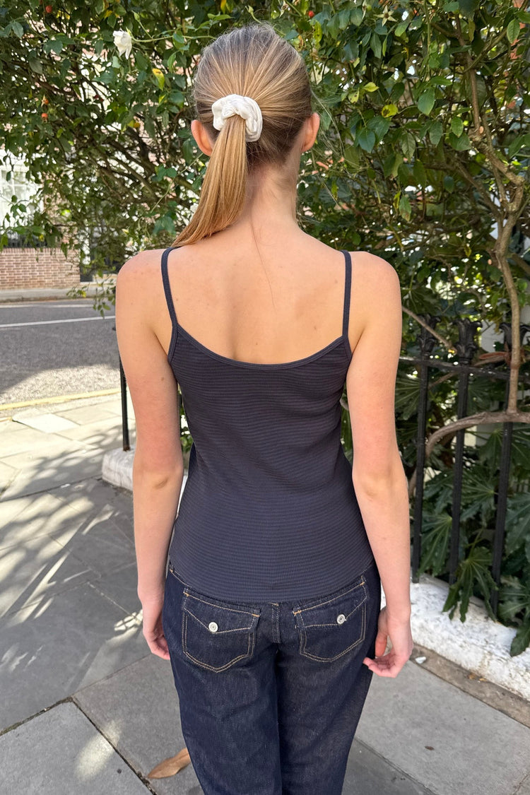 Skylar Stripes Tank | Navy Blue Purple Stripes / XS/S