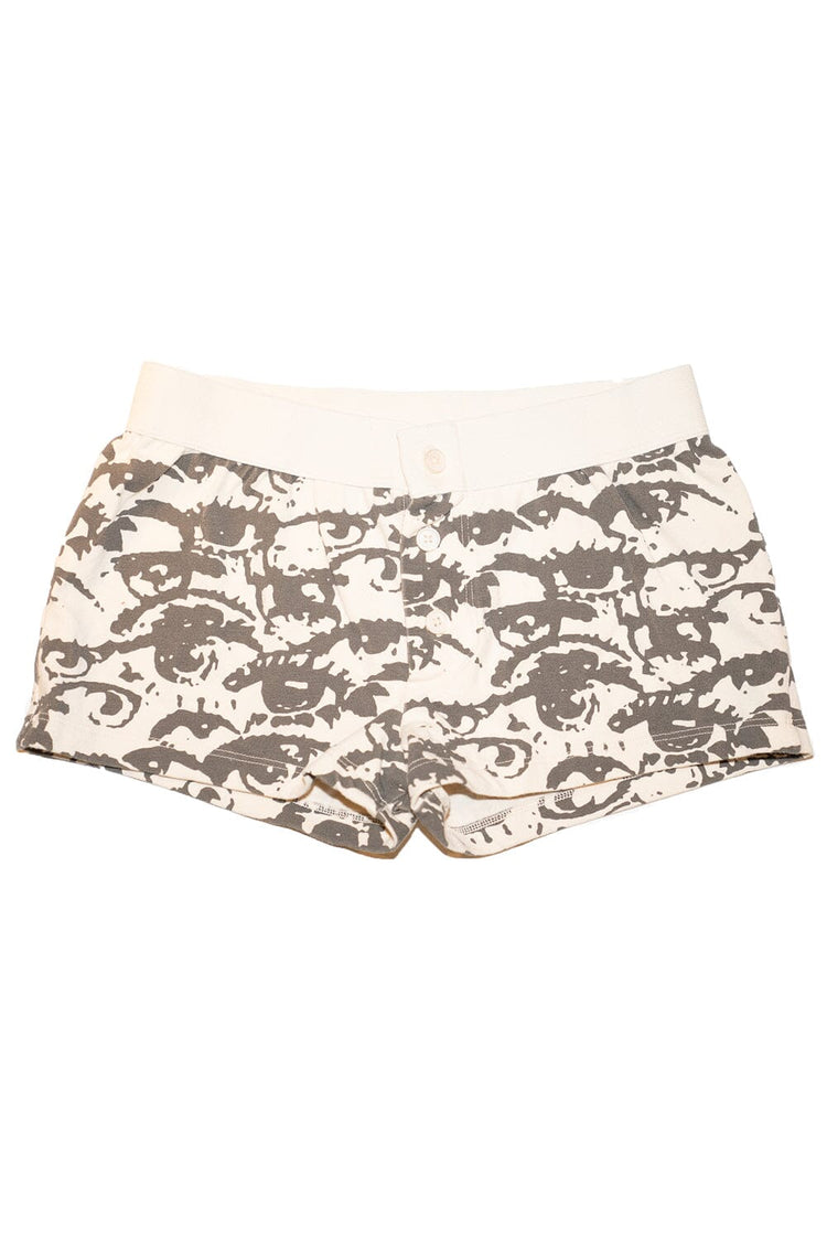 Boy Short Eyes Underwear | Ivory with Brown Eyes / XS/S